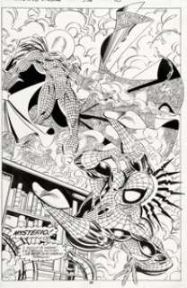 - Erik Larsen and Mike Machlan Amazing Spider-Man #338 Splash Story Page 18 Original Art (Marvel, 1990)....
