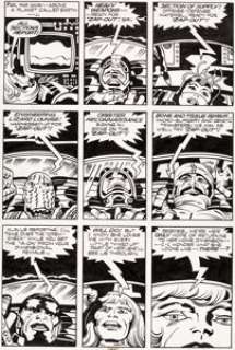  - Jack Kirby and Mike Thibodeaux Captain Victory and the Galactic Rangers #8 Story Page 8 Original Art (Pacific, 198...
