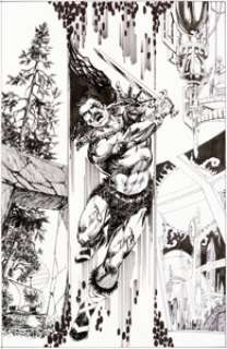  - Mike Grell Starslayer: Director‘s Cut #3 Cover Original Art (Acclaim/Windjammer, 1995)....