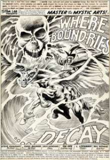 Frank Brunner Doctor Strange #4 Splash Page 1 Original Art (Marvel, 1974).... (Total: 2 Items) | Heritage