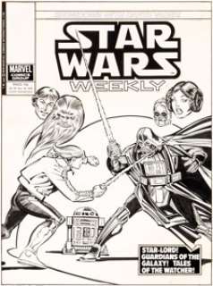 Carmine Infantino and Dan Green Star Wars Weekly #90 Cover Original Art (Marvel UK, 1979)....