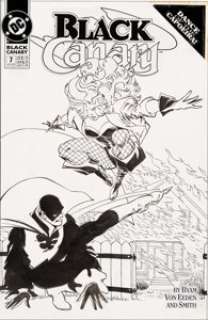 Trevor Von Eeden and Bob Smith Black Canary #7 Cover Original Art (DC, 1993)....