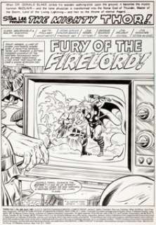 Keith Pollard and Chic Stone Thor #306 Splash Page 1 Original Art (Marvel, 1981).... | Heritage