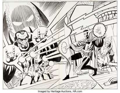 John Byrne and Al Milgrom Doctor Strange Classics Starring Doctor Strange #1 Wraparound Cover Original Art -