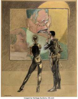 Tanino Liberatore RanXerox, Lubna, Diabolik & Eva Kant Illustration Originale (2012)....