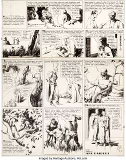 Alex Raymond Flash Gordon and Jungle Jim Sunday Comic Strips Original Art dated 6-6-37 (King Features Syndicate, 1... (Total: 2 Original Art) | Heritage