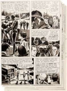 Joe Orlando - Creepy #12 Near-Complete Story "Adam Link, Robot Detective" Original Art Group of 7 (Warren, 1966).