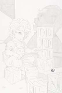 Mike Wieringo - Fantastic Four #68 Cover Original Art (Marvel, 2003).