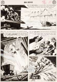 Russ Heath - Sea Devils #10 Story Page 8 Original Art (DC, 1963).