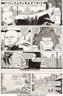John Romita Jr. and Al Williamson - Daredevil #261 Story Page 8 Original Art (Marvel, 1988).