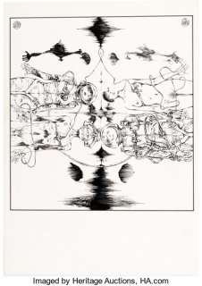 Guido Crepax | Reflection Splash Planche 1 Valentina (1974). Guido Crepax Reflection Splash Page 1 Valentina Original Art (1974). | Heritage