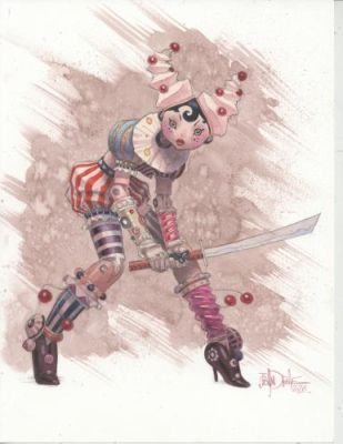 Jean-Baptiste Andreae | Illustration d’une poupée Klakstompte, la Cuisine des Ogres, Tome 2 | Galerie 9ème Art