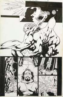 Ed Benes - 43 X 28 Cm. | Birds of Prey #72 page 19 - Ed Benes - Sexy Page - large middle action panel - Exemplaire unique - (2004) | Catawiki