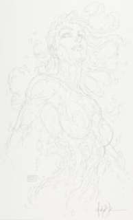 Michael Turner - Michael Turner‘s Fathom #4 Variant Cover Original Art (Aspen, 2005)....