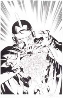 McKone, Mike - Mike McKone and Marlo Alquiza Teen Titans #22 Cover Original Art (DC, 2005)....