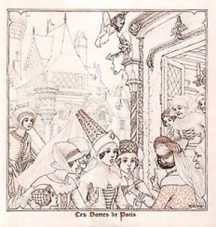 Hérouard, Chéri - Hérouard, Chéri - Dessin original couleur - La Ballade des Dames de Paris - (1960)