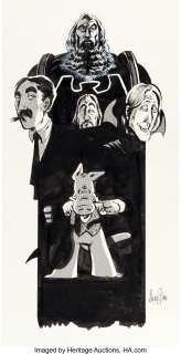 Sim, Dave | Dave Sim Cerebus #38 Cover Original Art and Color Separation Film (Aardvark-Vanaheim, 1982).... | Heritage