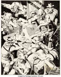 Bolland, Brian - Brian Bolland Judge Dredd: The Cursed Earth #1 Trade Paperback Postergraph Pin-Up Illustration Original Art (Titan...