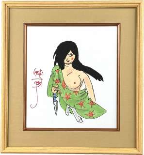 Sanpei Shirato hand-drawn Hand-Drawn Color Shikishi "Kamui Gaiden" Sayaka | Mandarake (Big Web)