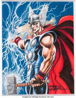 Adams, Neal | Neal Adams - Thor Illustration Original Art (undated).... | Heritage
