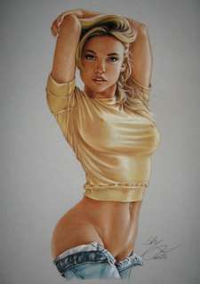 Sly | Sly - Original drawing in colour - Nude women - Size: 31 x 42 cm. - (2023) | Catawiki
