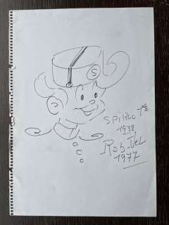 Rob Vel | Rob Vel - Originele tekening - Spirou 1er - (1977) | Catawiki