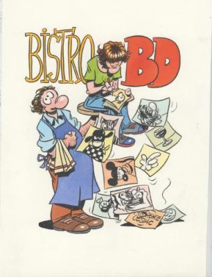 Florence Cestac | Illustration pour l’affiche du 8e Bistro BD, 2013 | Galerie 9ème Art
