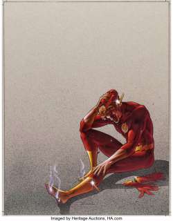 Guice, Jackson "Butch" | Jackson "Butch" Guice and Ken Steacy - The Flash (Wally West) Retailer Promo Poster Illustration Original Art (DC, 1986).... | Heritage