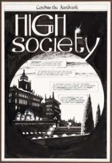 Sim, Dave | Dave Sim Cerebus #26 Splash Page 1 Original Art (Aardvark-Vanaheim, 1981).... | Heritage