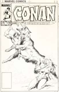 Buscema, John | John Buscema Conan the Barbarian #178 Unpublished Cover Illustration Original Art (Marvel, 1986).... | Heritage