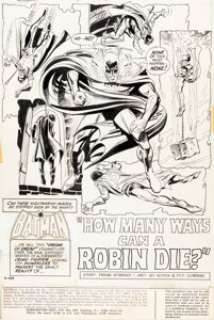Novick, Irv - Irv Novick, Dick Dillin, and Dick Giordano Batman #246 Complete 23-Page Story Original Art (DC, 1972).... (Total: 23 Original Art)