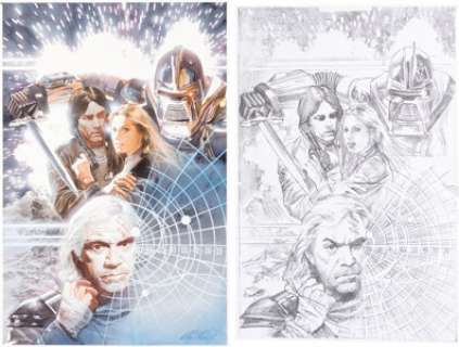 Gross, Alex - Alex Ross Battlestar Galactica #4 Cover Original Art (Dynamite Entertainment, 2013)....