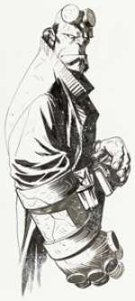 Geoff Shaw Hellboy Illustration Original Art (undated).... | Heritage