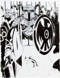 Yann Tisseron Qumran, Le Rouleau de la Femme # 2 Cover Original Art (Glénat, 2013)....