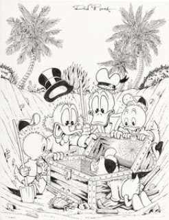 Don Rosa - Walt Disney‘s Comics in Color Volume One Cover Original Art (Gladstone, 1988).