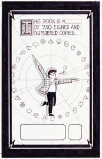 Scott McCloud - Understanding Comics Bookplate Illustration Original Art (Kitchen Sink Press, 1993).