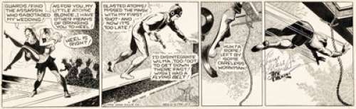 Dick Calkins Buck Rogers #53 Daily Comic Strip Original Art (John Dille, 1946). | Heritage