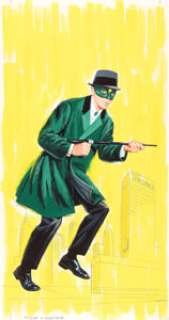 Al Andersen Green Hornet Playbook Cover Painting Original Art and Book (Whitman, 1966). (Total: 3 Items)