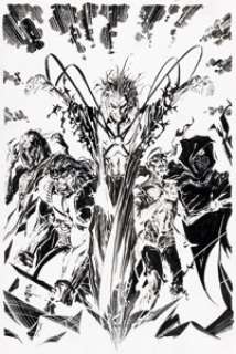 Jim Lee Deathblow #10 Cover Original Art (Image, 1994).