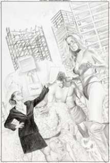 Mike Mayhew She-Hulk #12 Cover Original Art (Marvel, 2005).