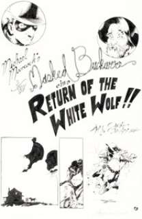 Vatche Mavlian Digital Webbing Presents #6 Masked Buckaroo Complete 12-Page Story "Return of the White Wolf" Original Art (Digital Webbing, 2002). (Total: 14 Original Art)