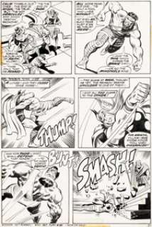 John Buscema and Mike Esposito Thor #221 Story Page 18 Hercules Original Art (Marvel, 1974). | Heritage