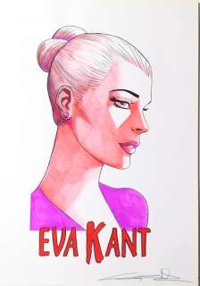 Candita, Giuseppe | Candita, Giuseppe - illustrazione originale "Eva Kant" | Catawiki