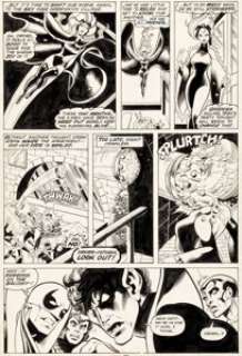 John Byrne and Dan Green Iron Fist #15 Story Page 12 X-Men Original Art (Marvel, 1977).
