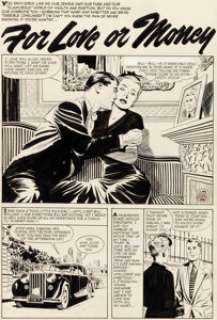 John Prentice First Love Illustrated #71 Complete 5-Page Story "For Love or Money" Original Art (Harvey, 1956). (Total: 5 Items)