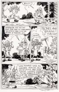 Tony Millionaire Billy Hazelnuts and the Crazy Bird Story Page 38 Original Art (Fantagraphics, 2010).