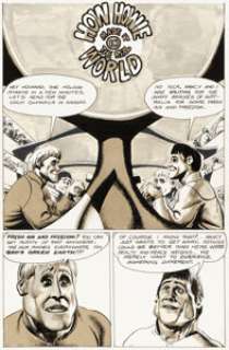 Richard Corben Slow Death #2 Complete 8-Page Story Original Art and Signed Letter (Last Gasp, 1970). (Total: 9 Items)