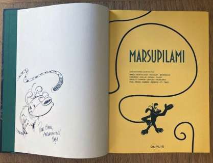 Baba / Munuera / Cossu / Divers Auteurs | Marsupilami HS 1/2 - Des Histoires courtes par...+dédicace - C - EO - 2017 | Catawiki