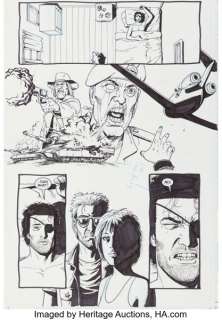 Steve Dillon Preacher #41 Story Page 15 Original Art (DC/Vertigo, 1998).