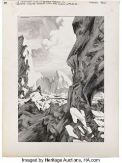 Bernie Wrightson Frankenstein Chapter 24 Published Illustration Plate Original Art from Mary Wollstonecraft Shelley’s Novel Adaptation (Marvel, 1977-1983). | Heritage